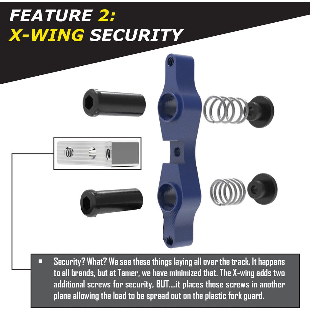 Tamer Double Button X Wing Blue