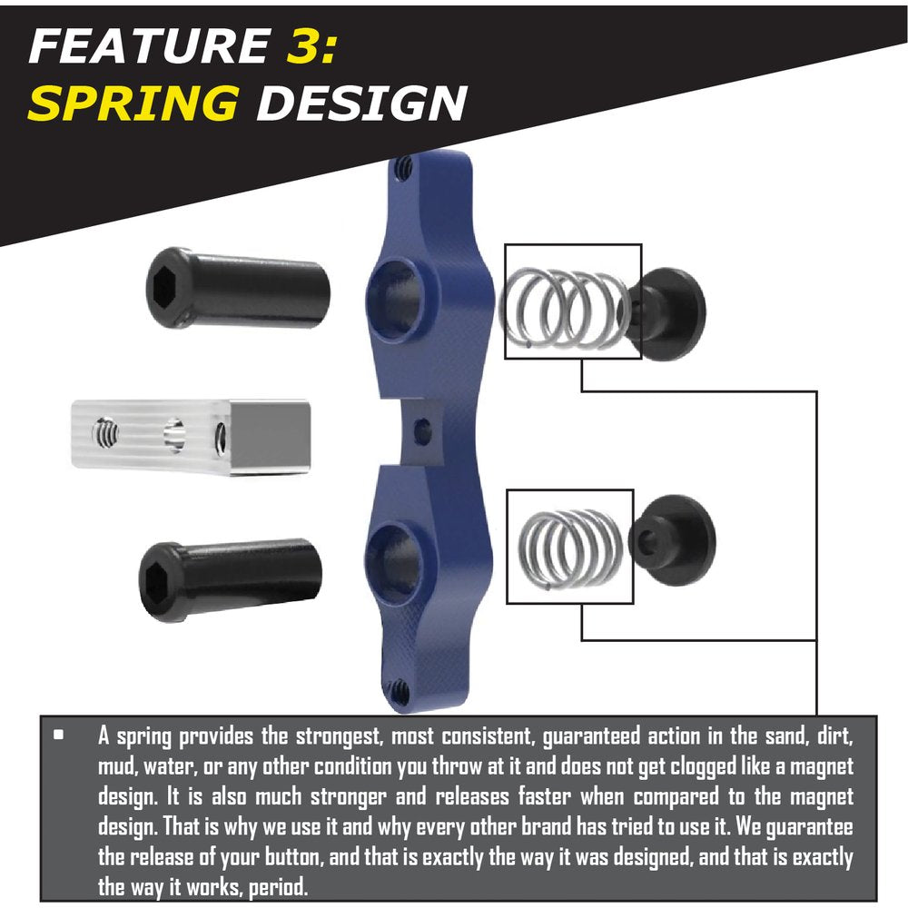 Tamer Double Button X Wing Blue