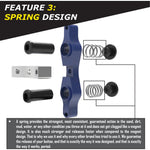 Tamer Double Button X Wing Blue