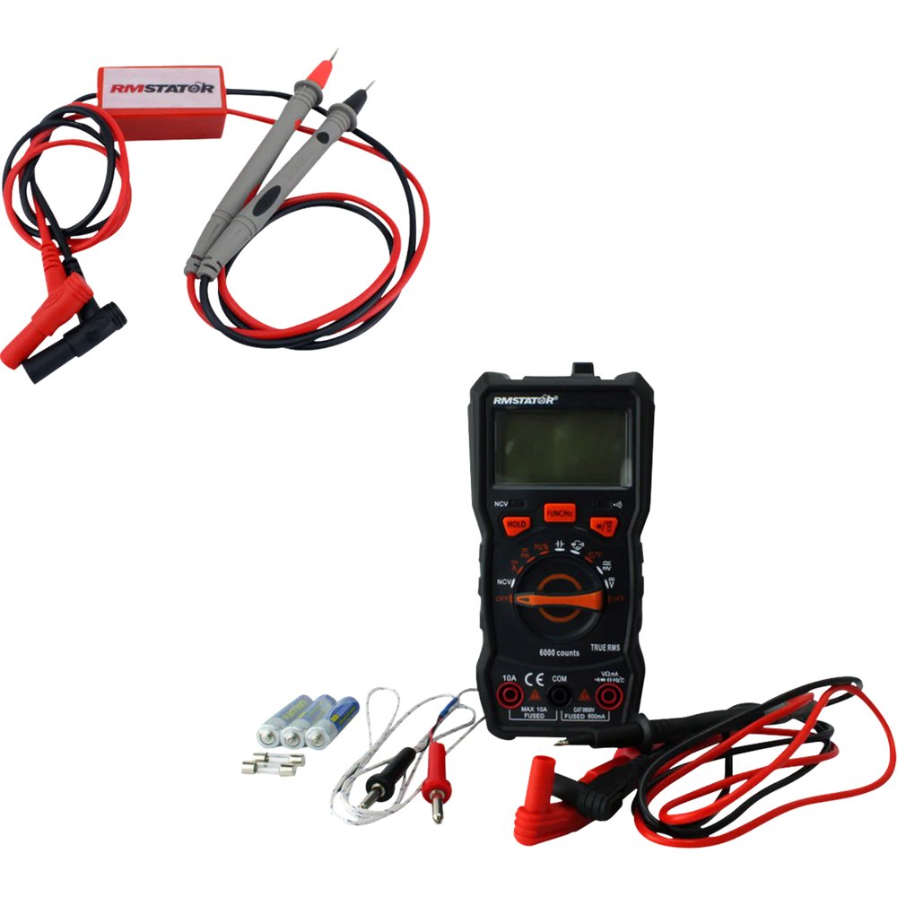 RM STATOR Digital Multimeter with Voltage Peak Reading DVA Adapter Kit RM22980