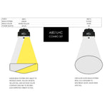 Aux Driving Lights Kit 1.25" Bar Mnt. White/Amber Pr