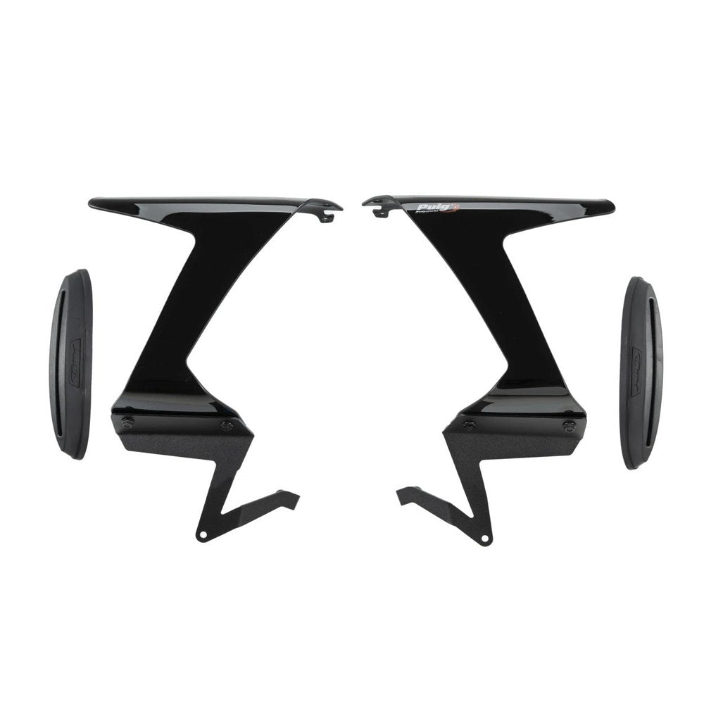 Race Side Spoilers Black Kaw