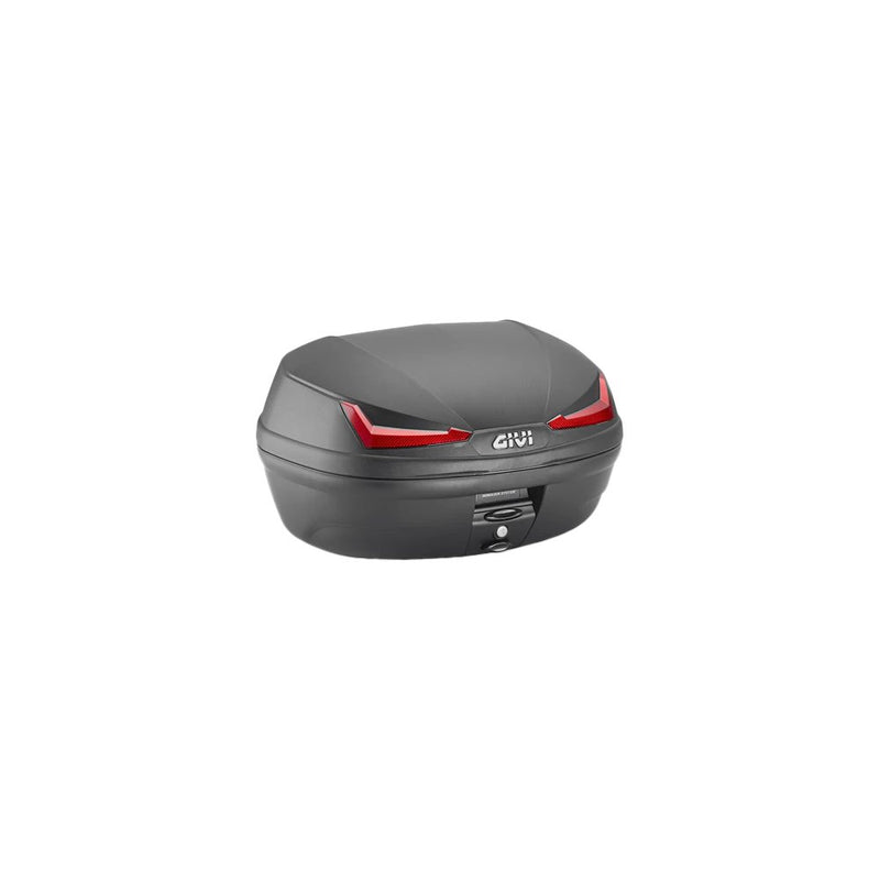 Simply Iv Top Case 45l Black W/Red Lens
