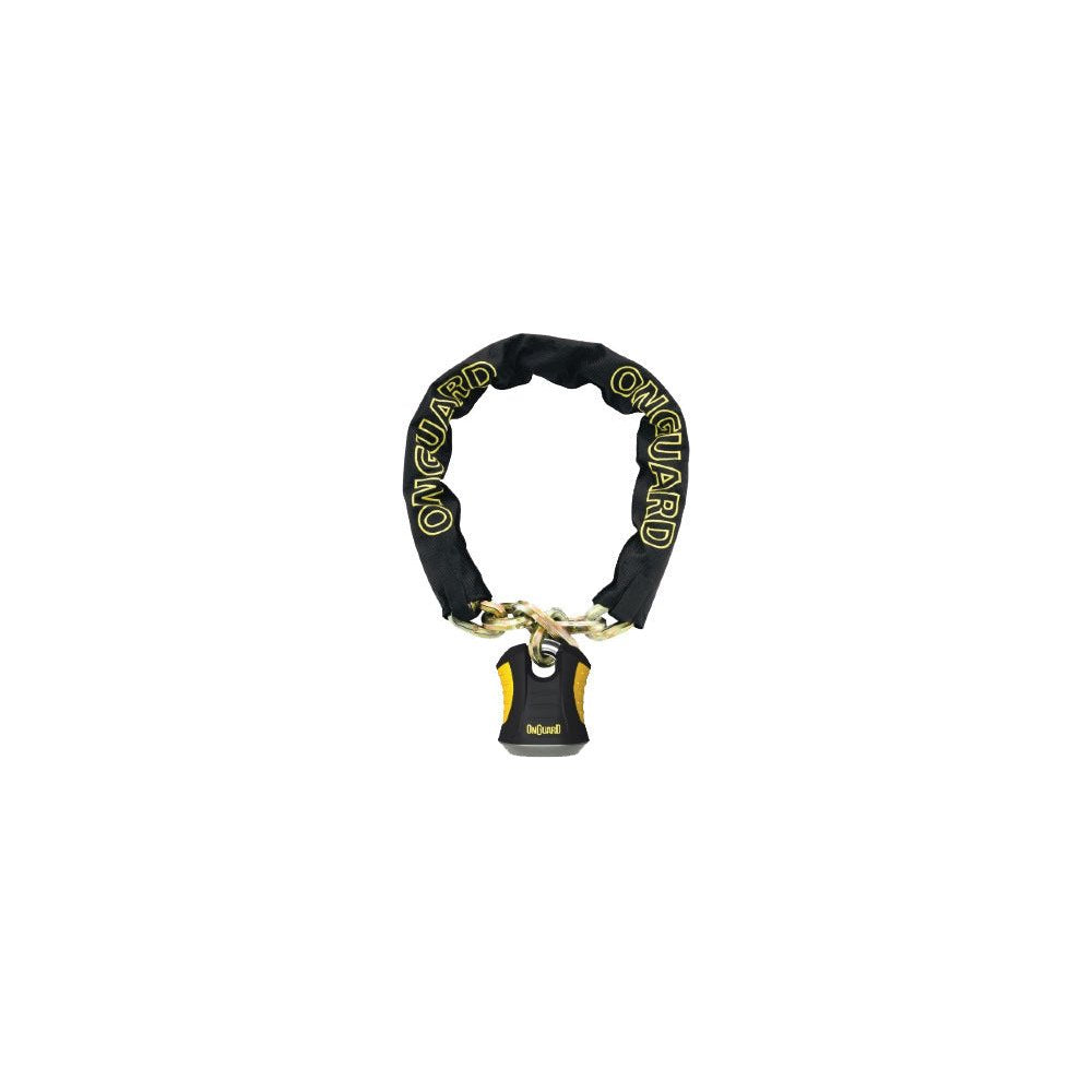Beast 8018 Chain With Keyed Padlock Black/Yellow 6 Ft