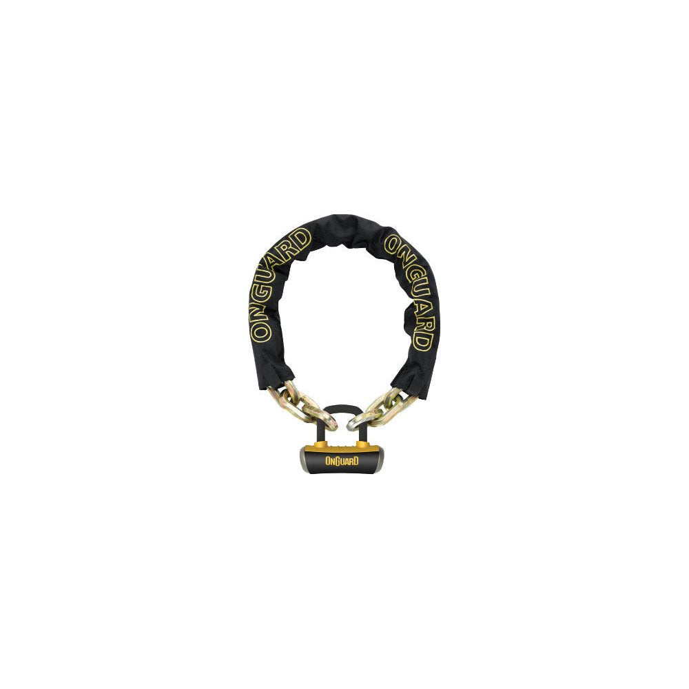 Beast 8016l Chain With U Lock Black/Yellow 6 Ft