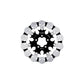 Rotor 11.8" Floating Skull Fr Black