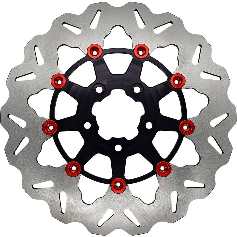 Rotor 11.8"Floating Wave Fr Black/Red Buttons