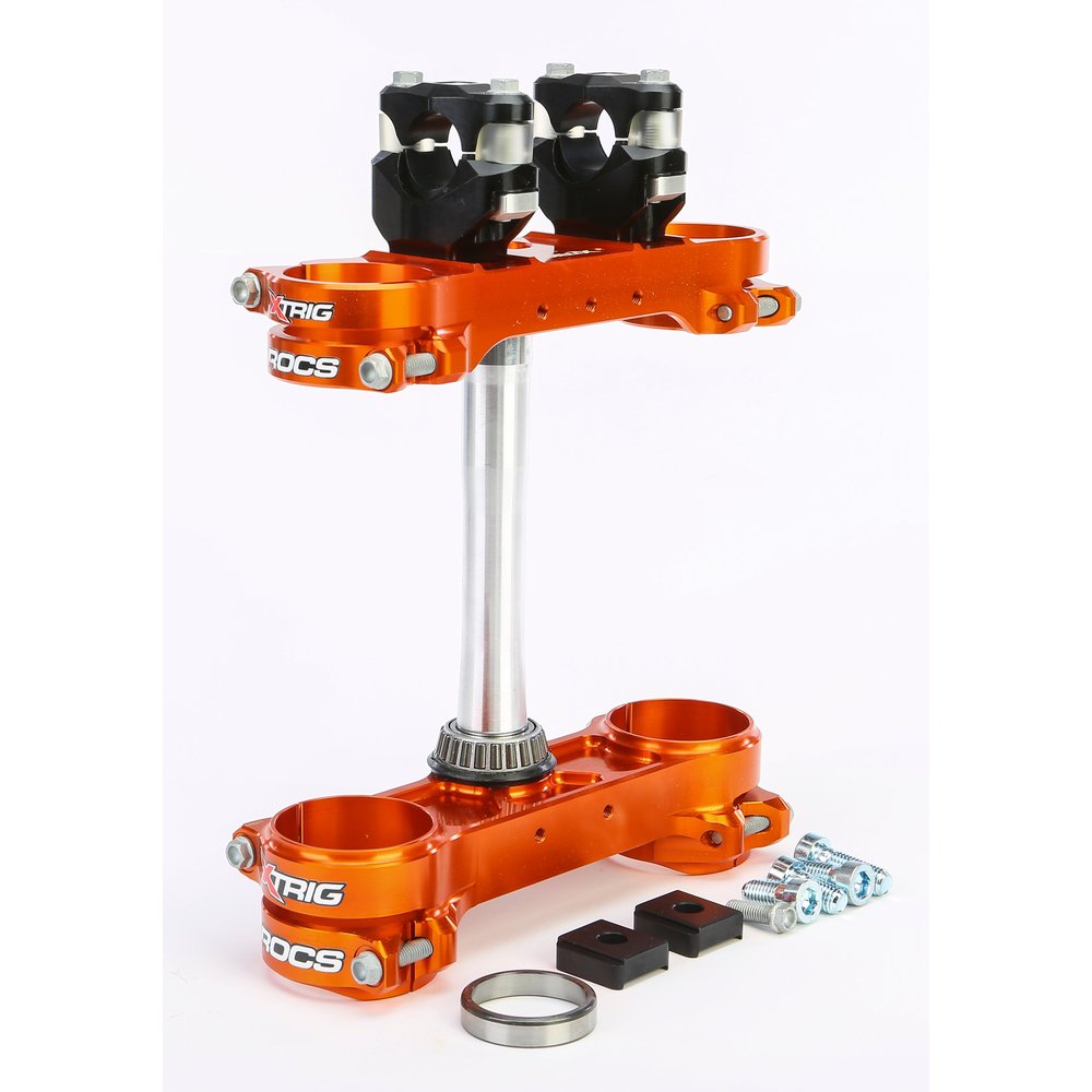 Rocs Tech Clamp Set Orange Ktm 14mm