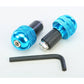 Aluminum Bar Ends Blue