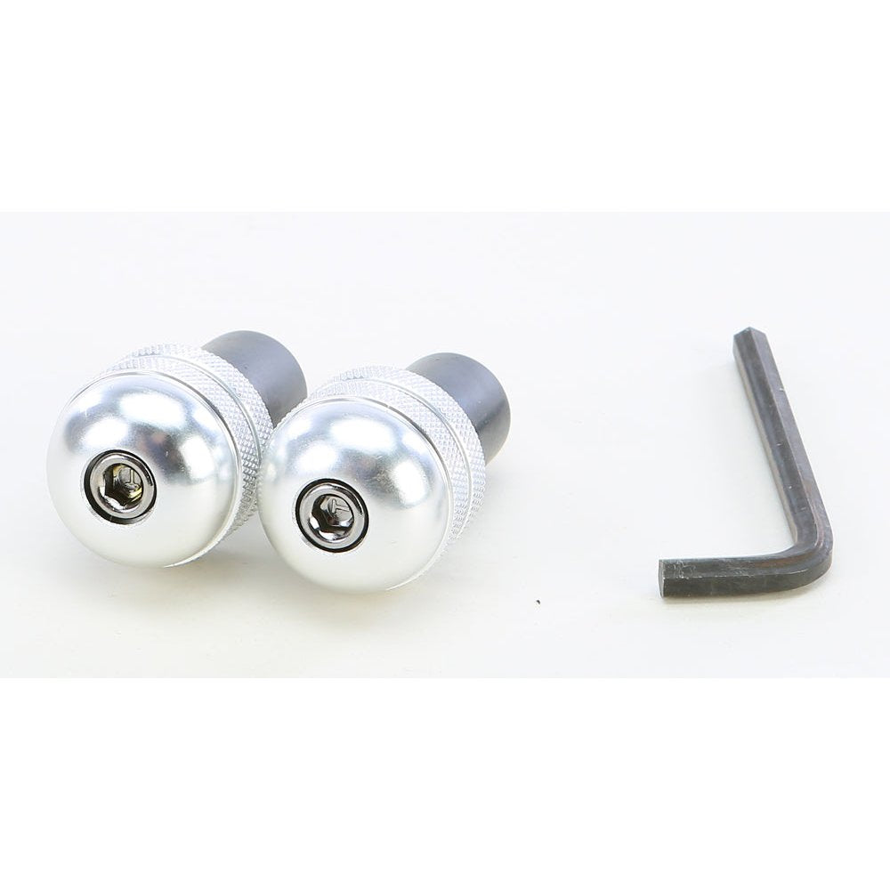 Aluminum Bar Ends Silver