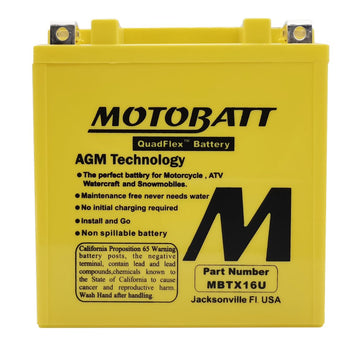 Battery Mbtx16u Sealed Factory Activated