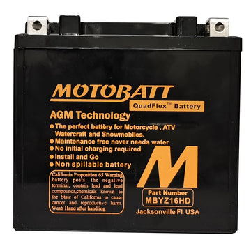 Battery Mbyz16hd Sealed Factory Activated
