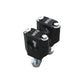 Bar Clamps Rubber Mounted 1 1/8" Blk