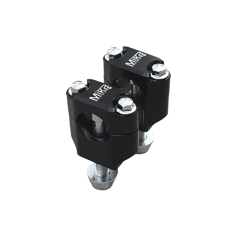 Bar Clamps Rubber Mounted 1 1/8" Blk