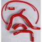 Silicone Y Hose Kit (Red)
