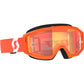 Primal Goggle Orange/White Orange Chrome Works
