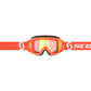Primal Goggle Orange/White Orange Chrome Works