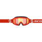 Primal Goggle Red/White Orange Chrome Works
