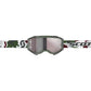 Fury Goggle Dark Green/White Camo W/Silver Chrome Works