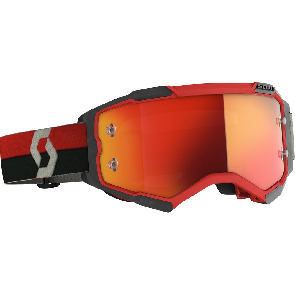 Fury Goggle Red/Black Orange Chrome Works