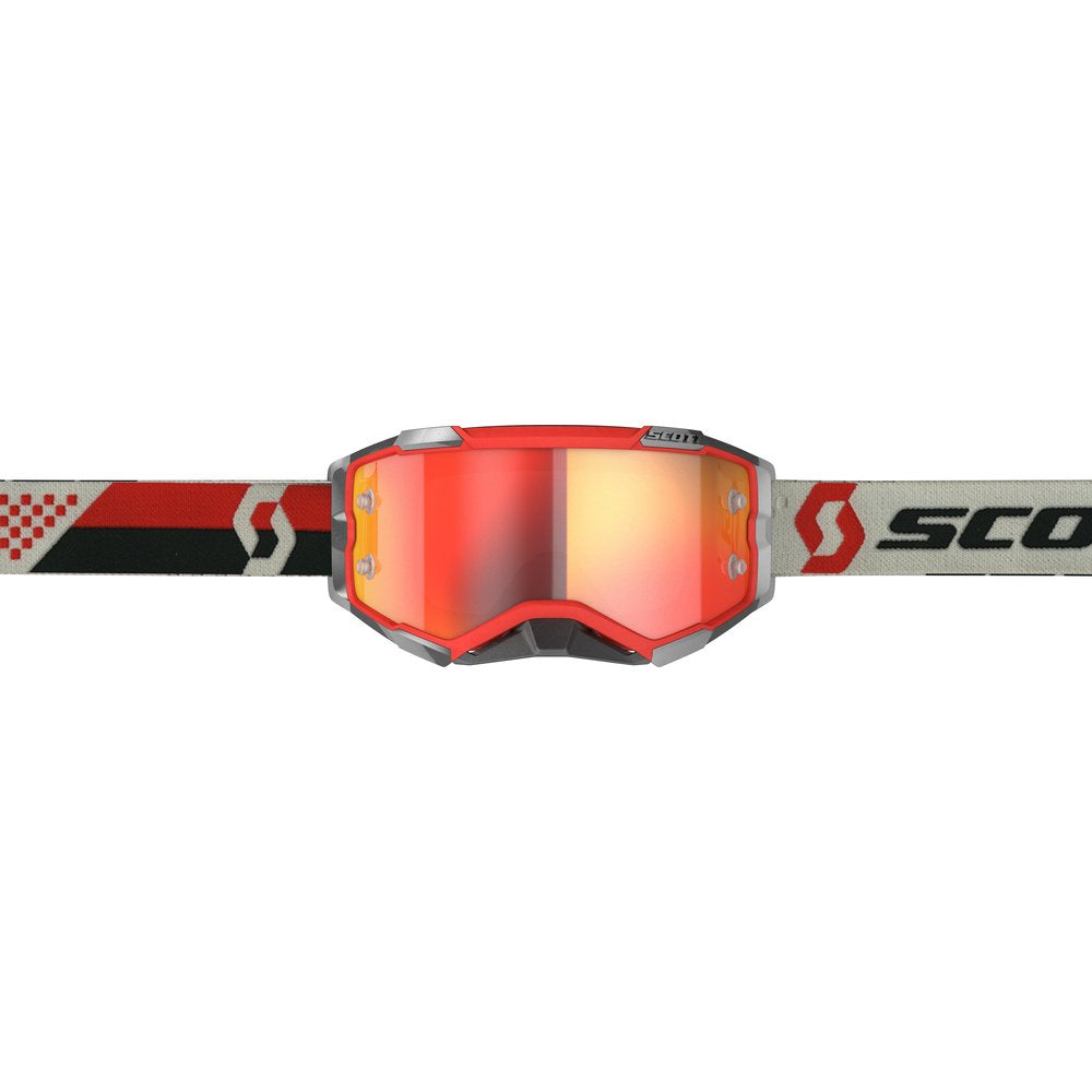Fury Goggle Red/Black Orange Chrome Works