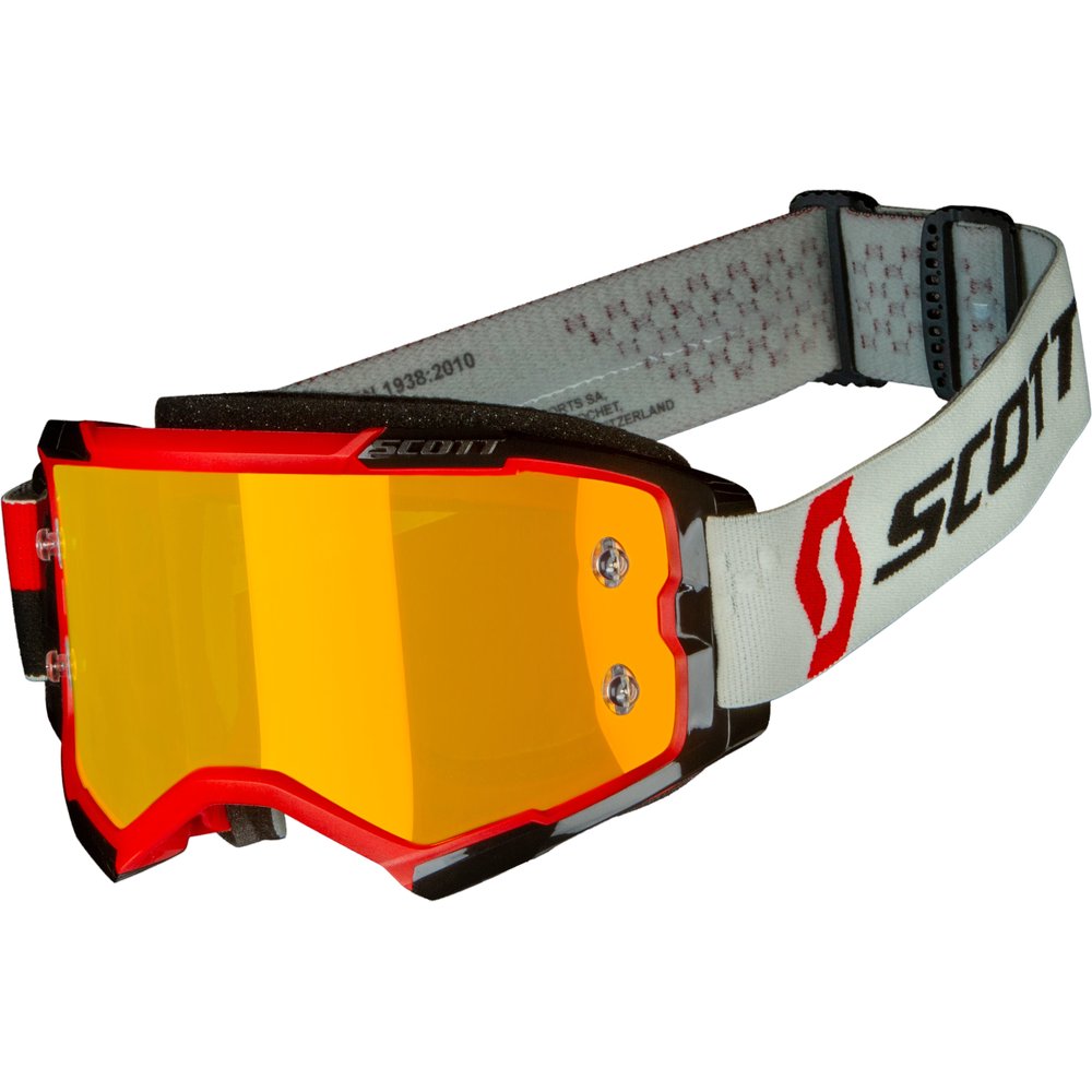 Fury Goggle Red/Black Orange Chrome Works