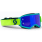Fury Goggle Teal Blue/Neon Ylw Electric Blue Chrome Works