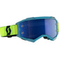 Fury Goggle Teal Blue/Neon Ylw Electric Blue Chrome Works