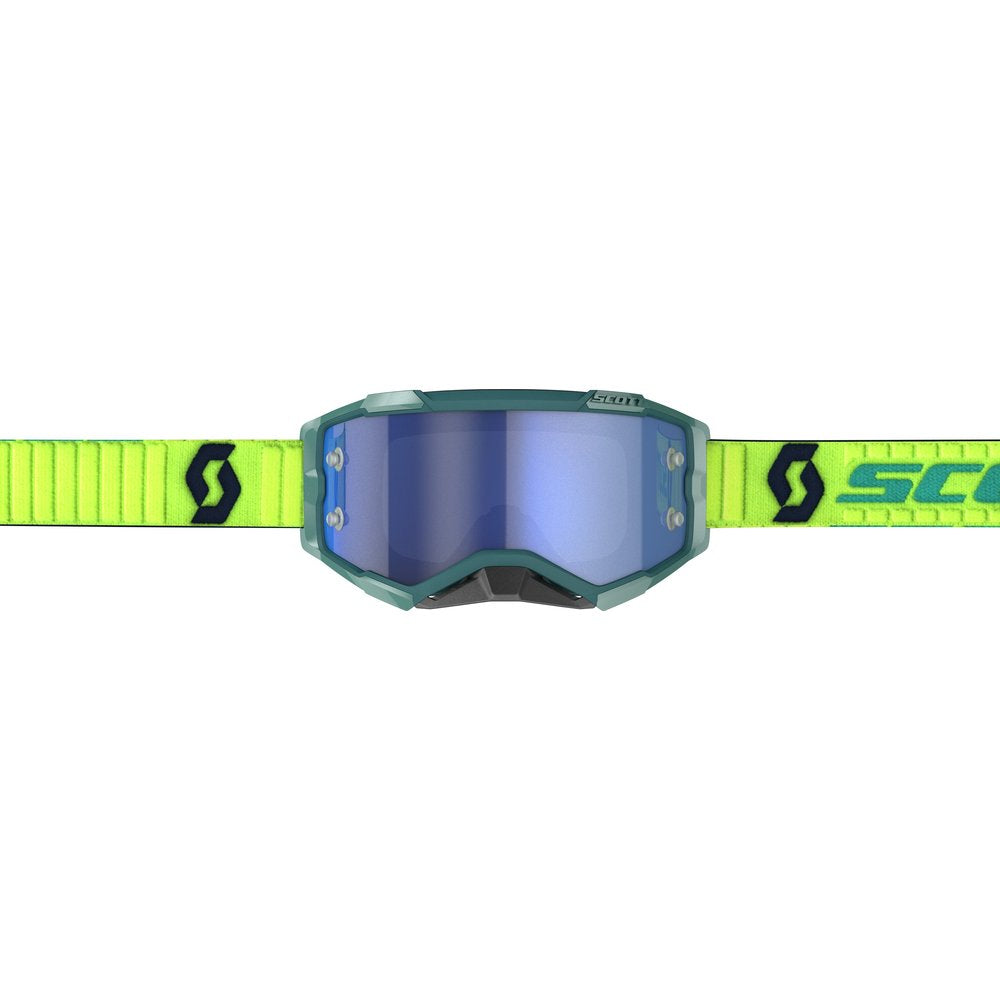 Fury Goggle Teal Blue/Neon Ylw Electric Blue Chrome Works