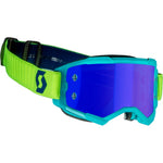 Fury Goggle Teal Blue/Neon Ylw Electric Blue Chrome Works