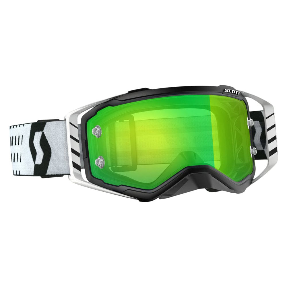 Prospect Goggle Black/White W/ Grn Chrome Works Plus Clr Afc