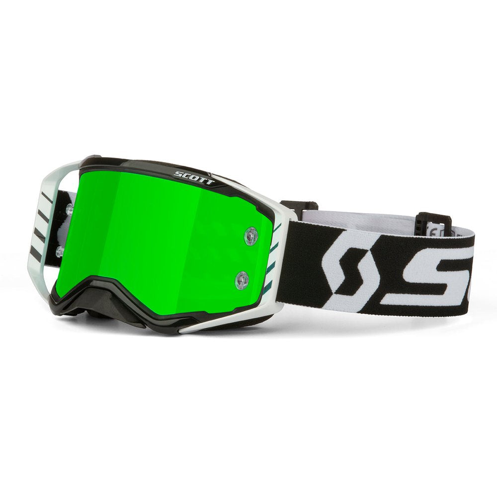 Prospect Goggle Black/White W/ Grn Chrome Works Plus Clr Afc