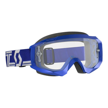 Hustle Goggle X Blue/White W/Clear Works