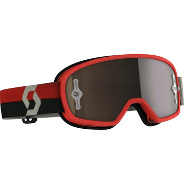 Youth Buzz Mx Pro Goggle Red/Grey W/Gold Chrome Works