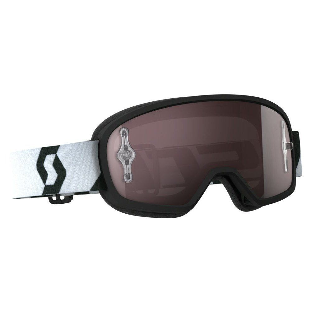 Buzz Pro Goggle Black/White W/Silver Chrome Lens