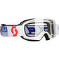 Youth Buzz Mx Goggle White/Red W/Clear