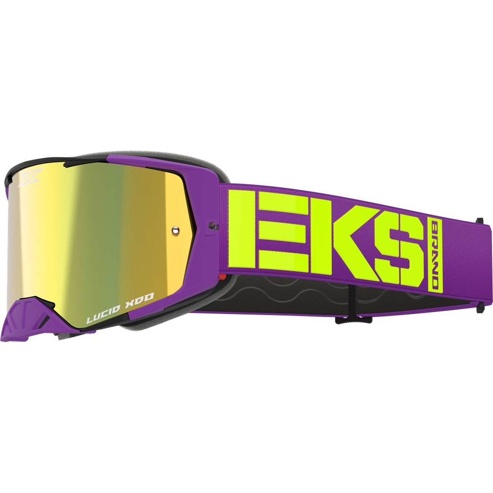 Lucid Caliber Goggle Purple Gold Mirror Lens