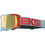 Lucid Caliber Goggle Light Blue Gold Mirror Lens
