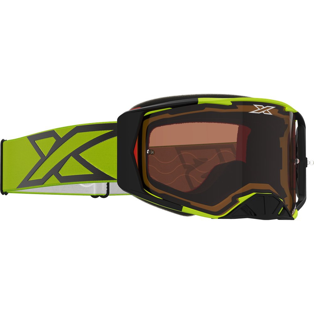 Lucid Goggle Flo Yellow Auburn Lens