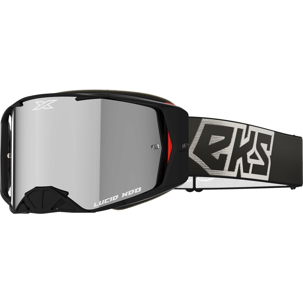 Lucid Goggle Black Silver Silver Mirror
