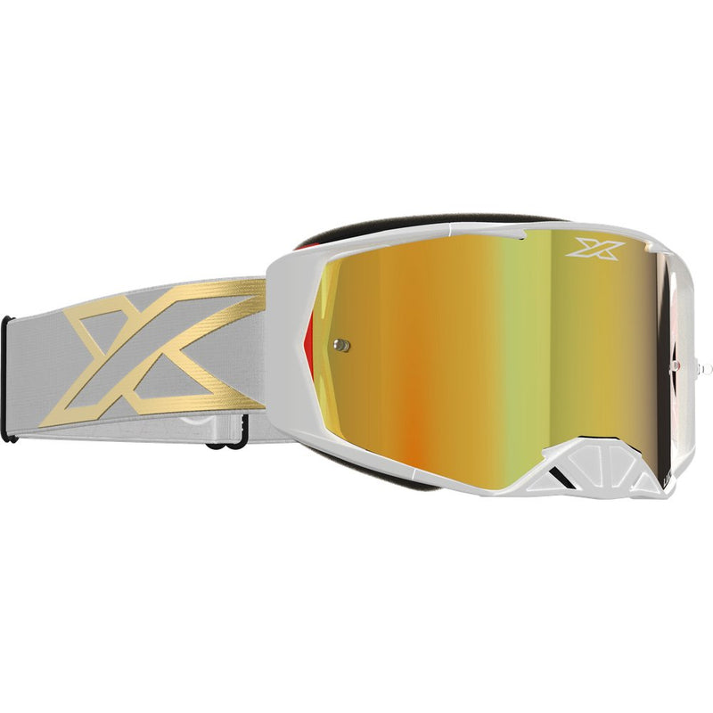 Lucid Goggle White Gold Gold Mirror