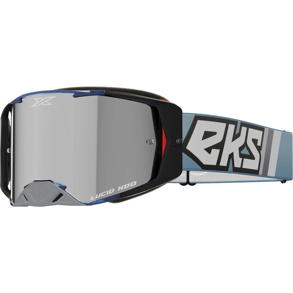 Lucid Goggle Steel Blue Silver Mirror