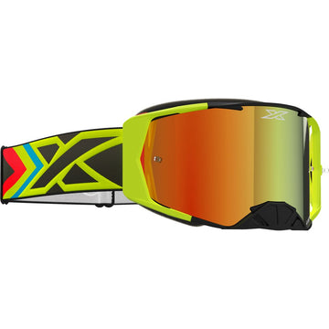 Lucid Goggle Flo Fire Red Mirror