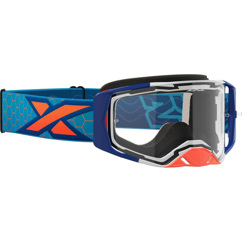 Lucid Goggle Cyan/Flo Orange W/Clear Lens