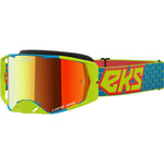 Lucid Goggle Flo Yel/Fire/Cyan W/Red Mirror