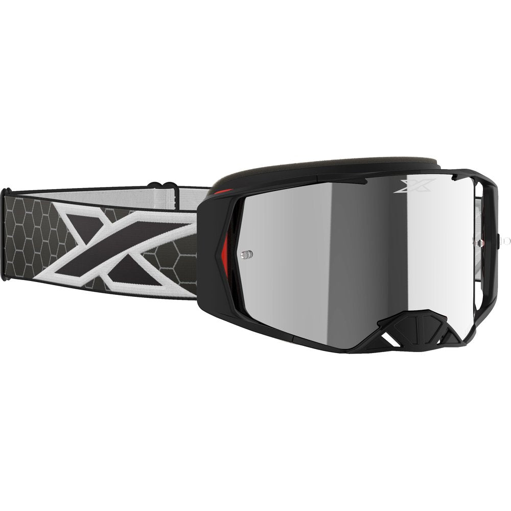 Lucid Goggle Black/White W/Silver Mirror