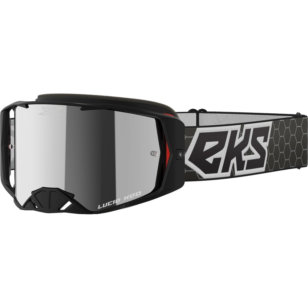Lucid Goggle Black/White W/Silver Mirror