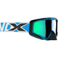 Outrigger Goggle Liquid Cyan/Black/White W/Blue Mirror