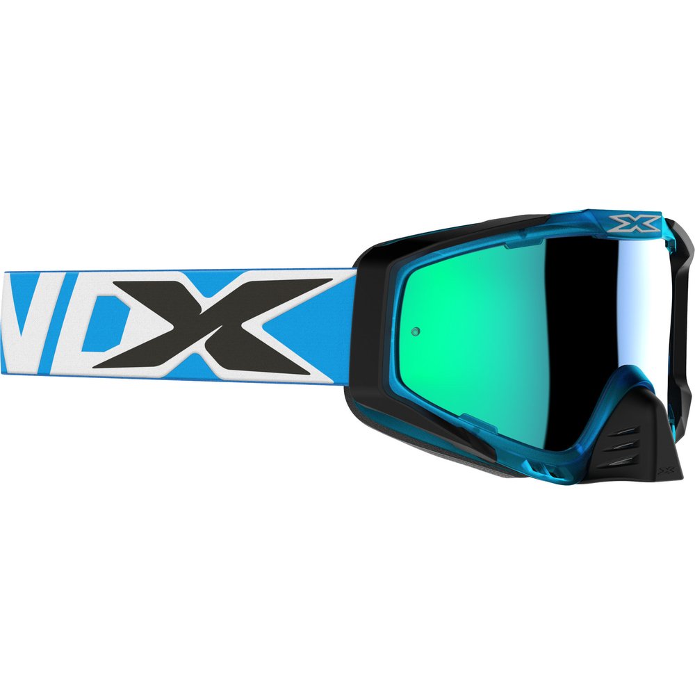 Outrigger Goggle Liquid Cyan/Black/White W/Blue Mirror