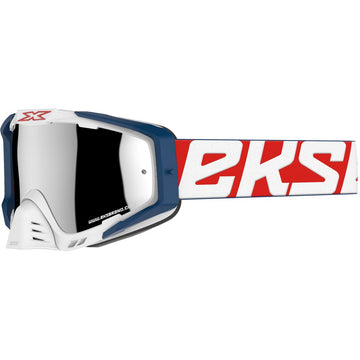 Outrigger Goggle Patriot Red/White/Blue W/Silver Mirror